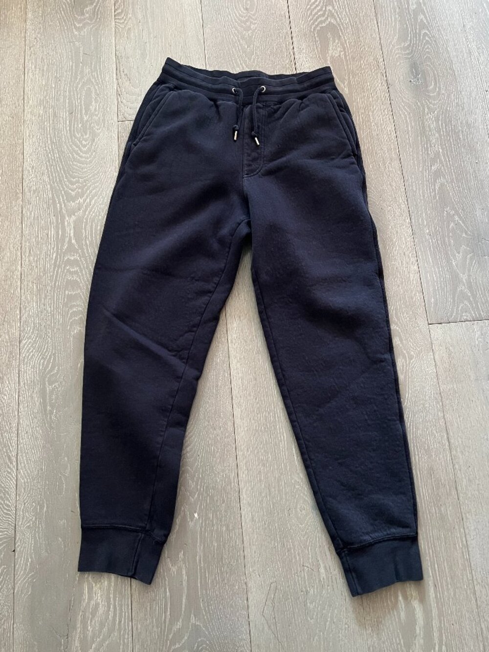 UNIQLO Black Fleece-Lined Jogger Sweatpants — Small